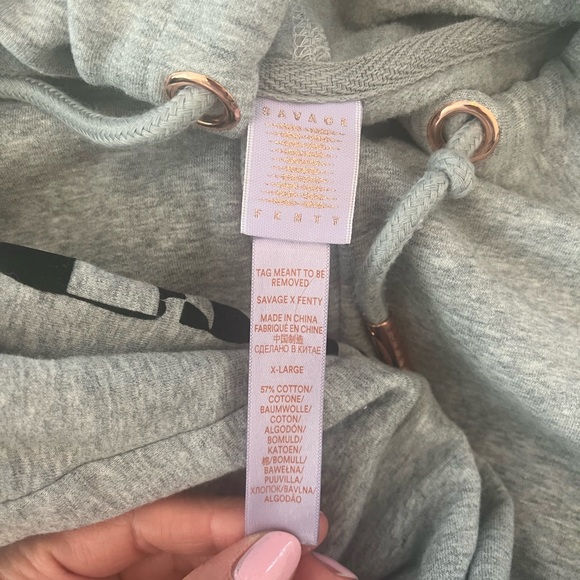 Savage X Fenty Gray Hooded Jumpsuit - Picture 4 of 4
